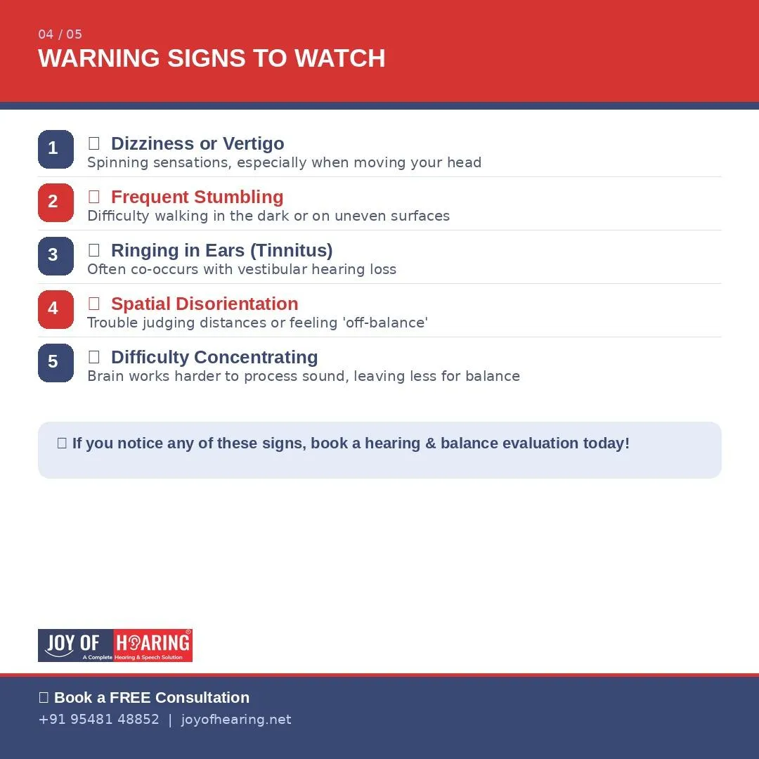 Hearing and Balance Warning Signs